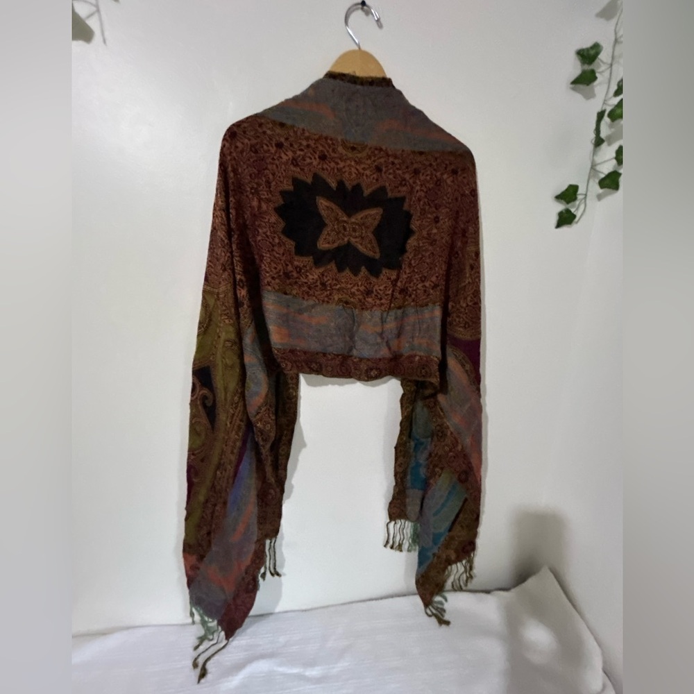Multicolor Paisley Shawl Wrap Scarf - Picture 2 of 5